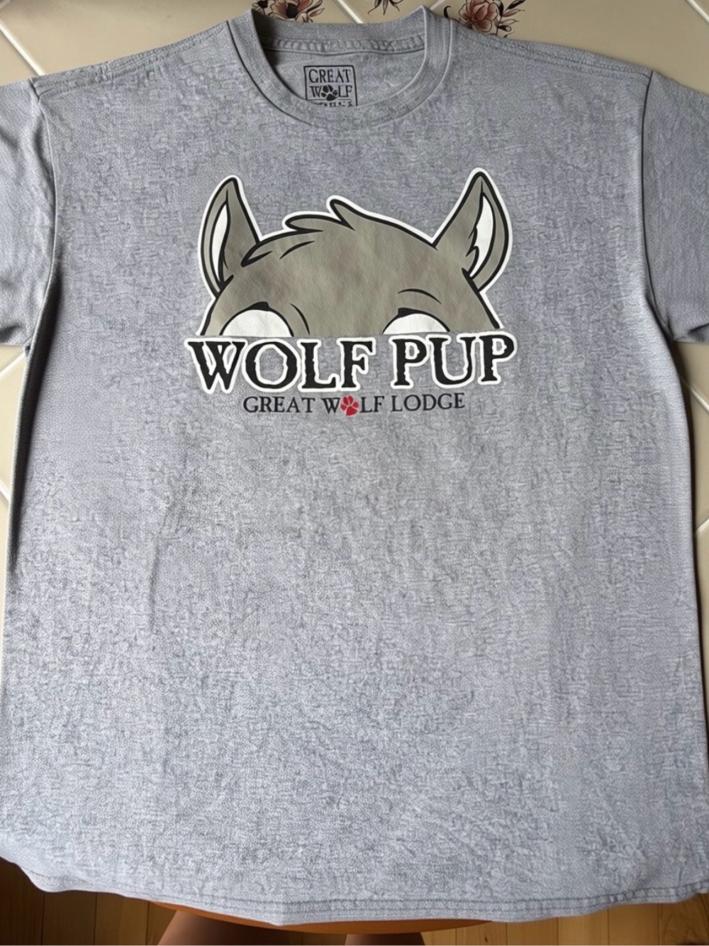 Greats Great Wolf Lodge Logo Tee - Light Gray